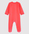 Baby-Strampler aus Velours orange PEACHY